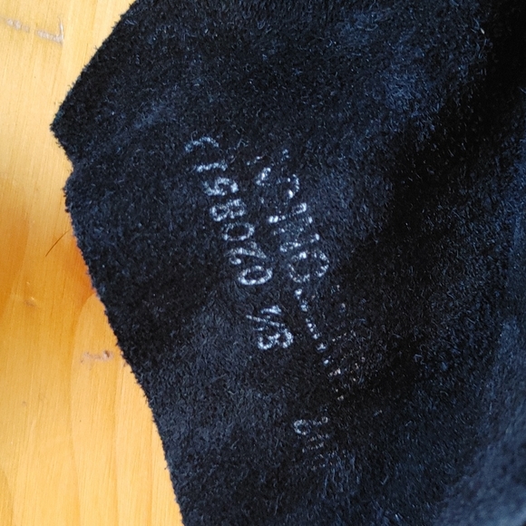 Black Suede Leather Moccasins Ankle Booties - Picture 7 of 8